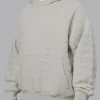 MVP Quilted Oversized Hoodie - Digital Mist-Geometric