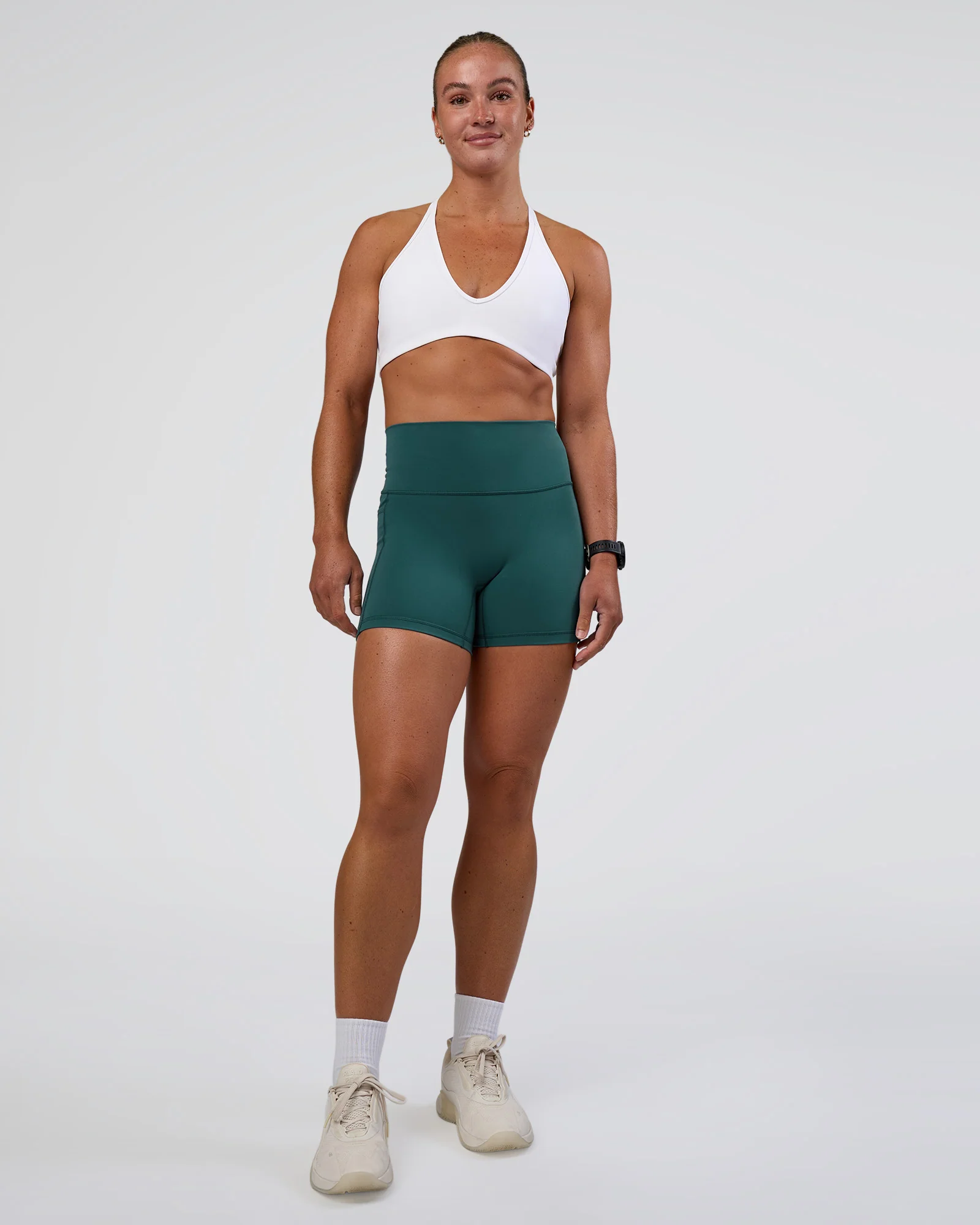 20253-fusion-high-rise-4-short-pockets-transformative-teal-2.webp Fusion High-Rise 4" Short Pockets - Transformative Teal