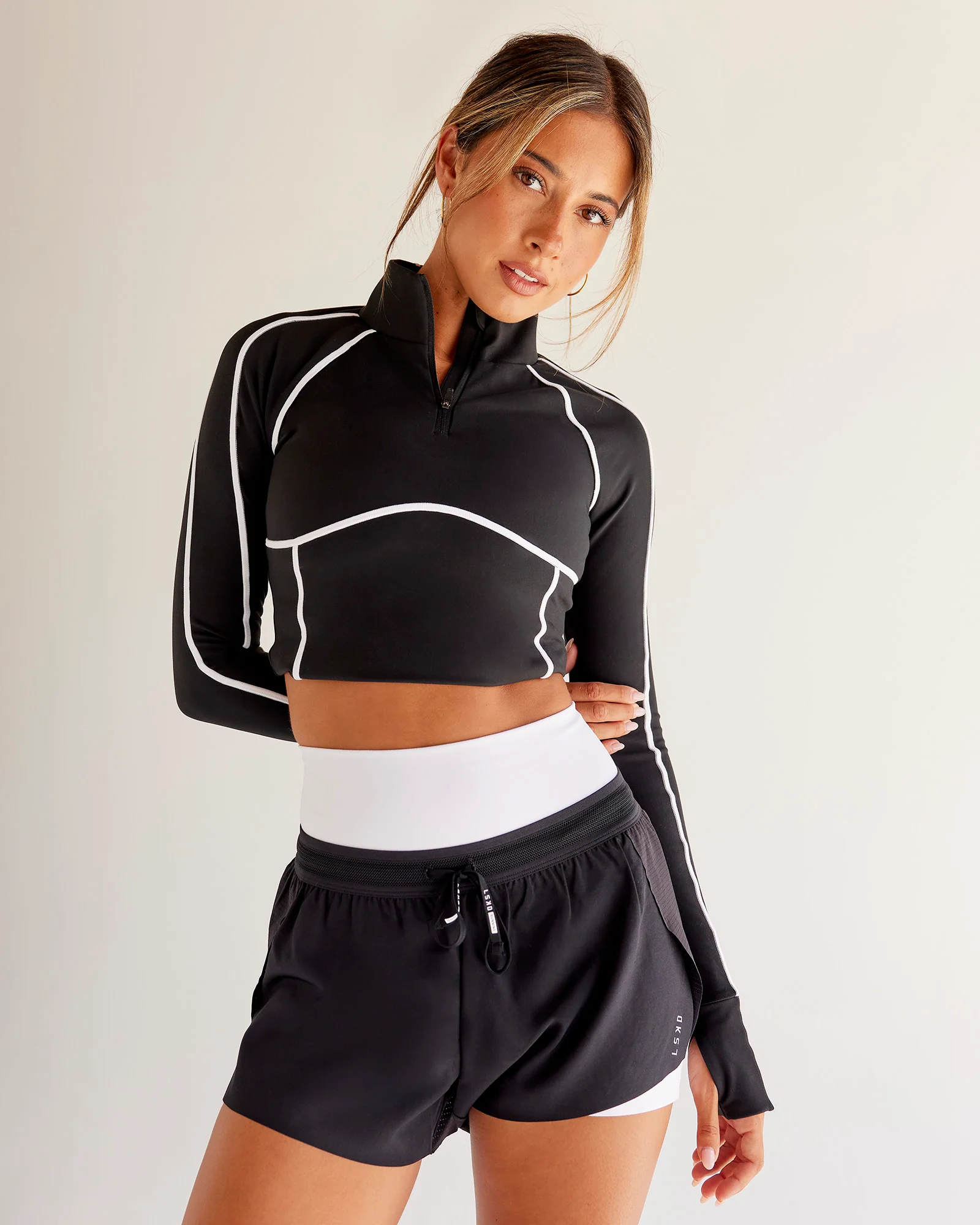 Power Quarter Zip Jacket - Black