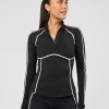 Power Quarter Zip Jacket - Black