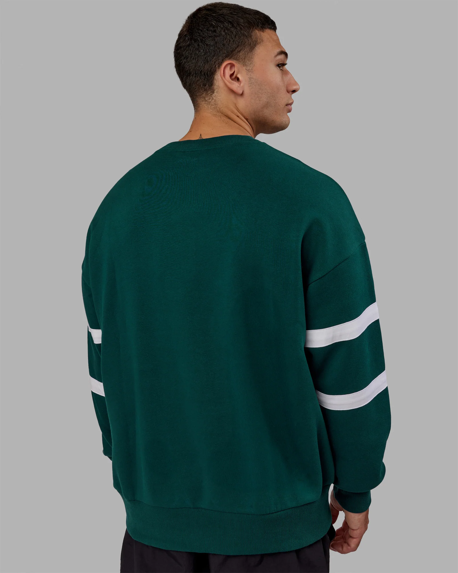 20271-collateral-sweater-oversize-dark-moss-white-4.webp Collateral Sweater Oversize - Dark Moss-White