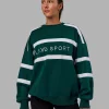 20271-collateral-sweater-oversize-dark-moss-white-5.webp Collateral Sweater Oversize - Dark Moss-White