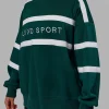 20271-collateral-sweater-oversize-dark-moss-white-7.webp Collateral Sweater Oversize - Dark Moss-White