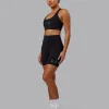 Rep Sports Bra - Black-Impact Green