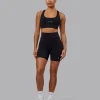 Rep Sports Bra - Black-Impact Green