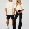 Shadow Mode FLXCotton Oversized Tee - Off White Washed