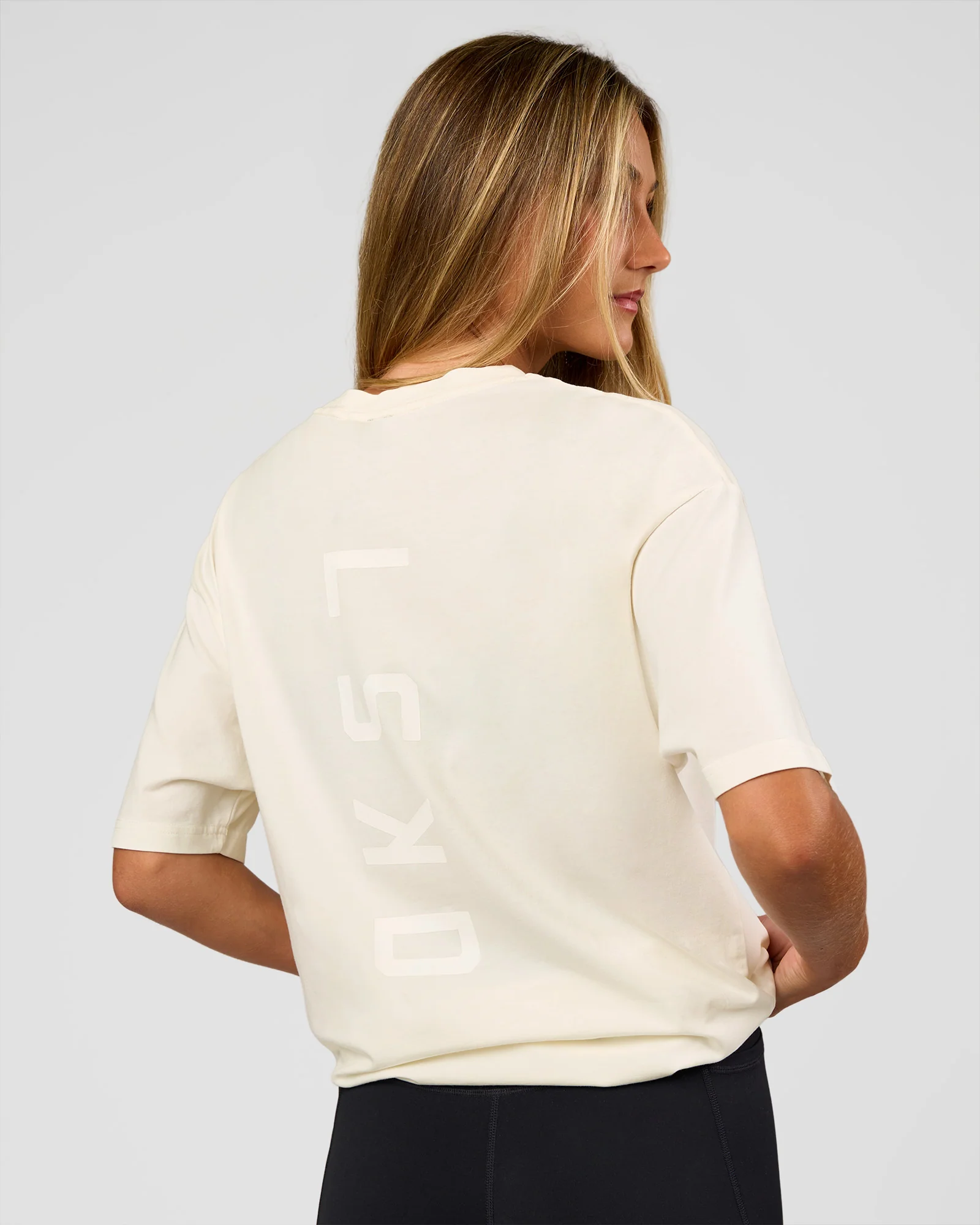 Shadow Mode FLXCotton Oversized Tee - Off White Washed