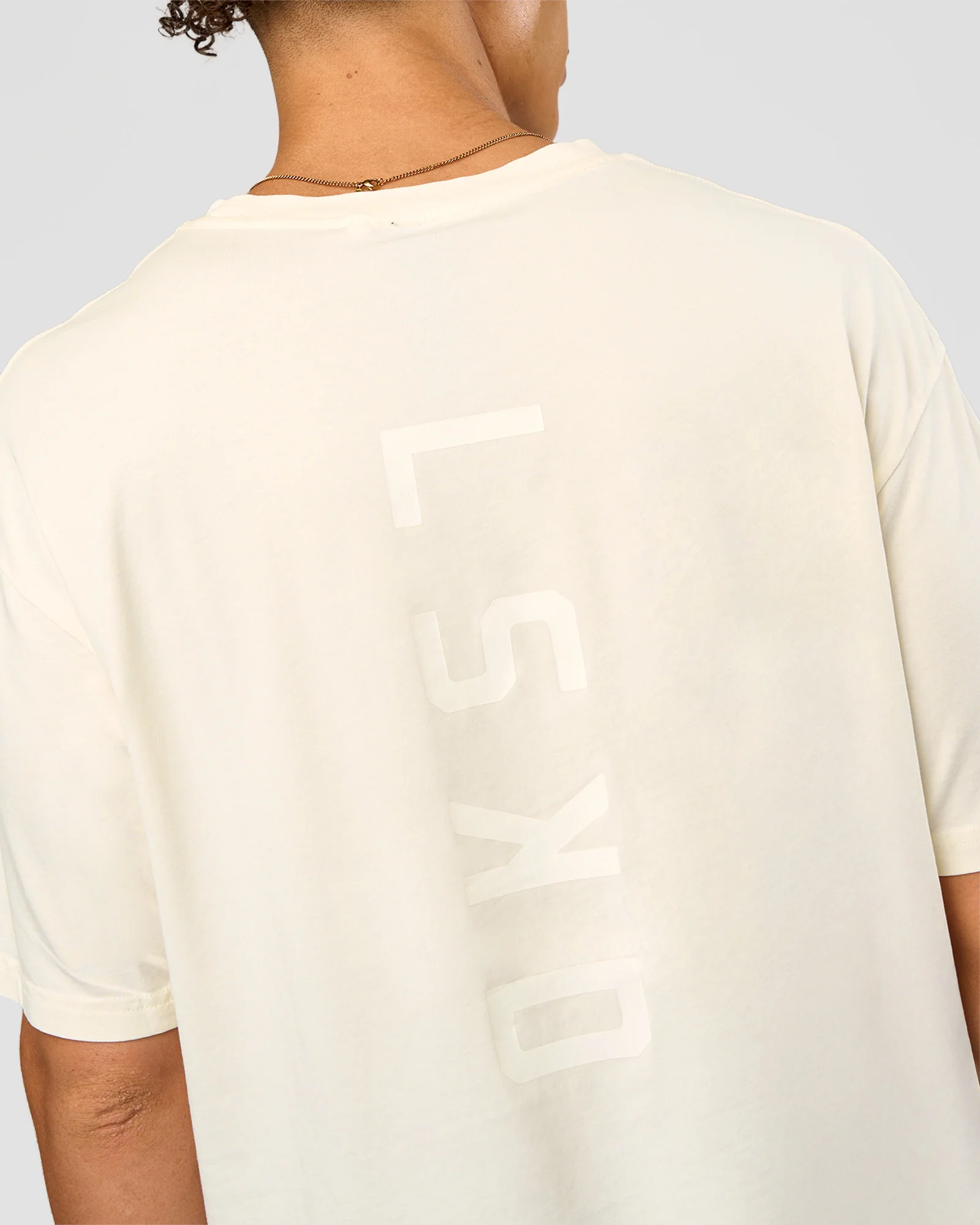 Shadow Mode FLXCotton Oversized Tee - Off White Washed