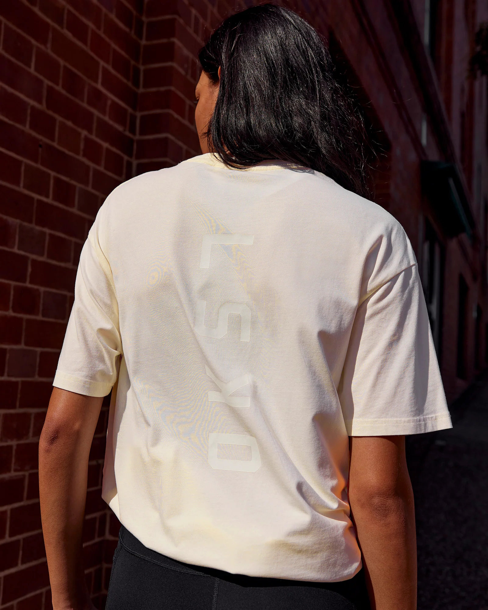 Shadow Mode FLXCotton Oversized Tee - Off White Washed