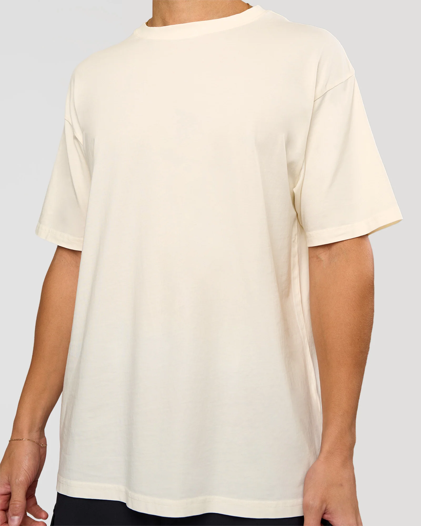 Shadow Mode FLXCotton Oversized Tee - Off White Washed