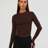 20465-flow-rib-long-sleeve-tee-hot-chocolate-1.webp Flow Rib Long Sleeve Tee - Hot Chocolate