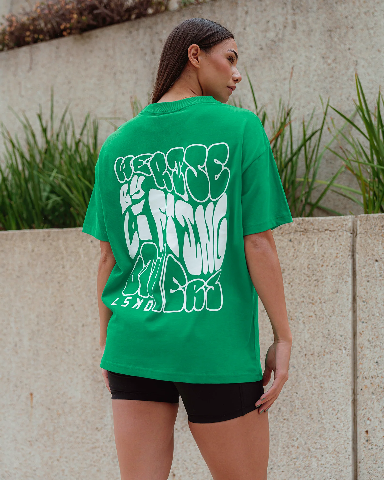 We Rise Heavyweight Oversize Tee - Mint -White