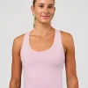 Flow Scoop Neck Performance Tank - Marshmallow