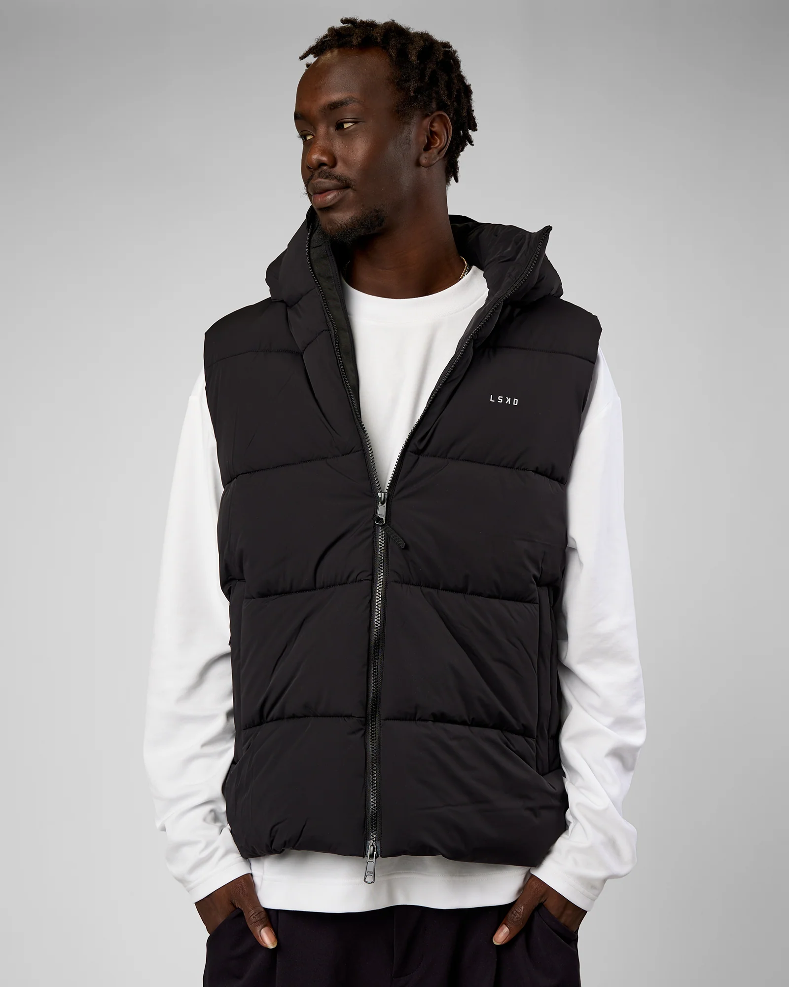 Base Puffer Vest - Black