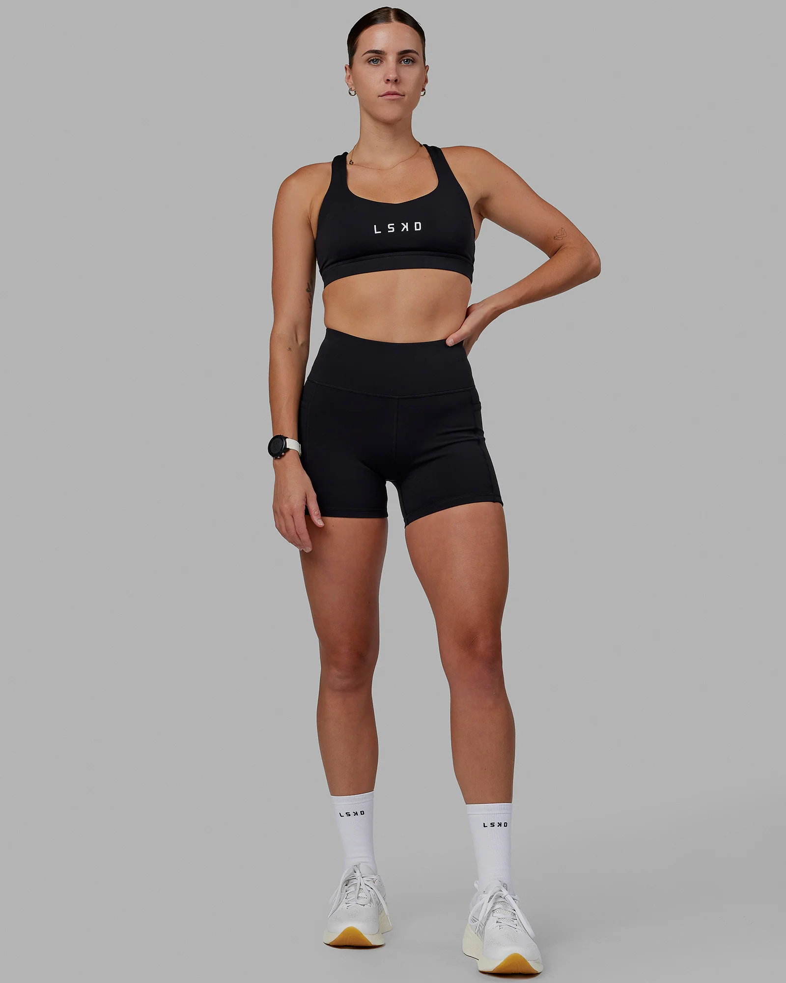 20633-o.g.-rep-ultra-high-rise-4-short-pockets-black-white-3.webp O.G. Rep Ultra High-Rise 4" Short Pockets - Black-White