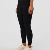 Liberate High-Rise Full Length Legging Pockets - Black-Candy Pink