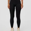 Liberate High-Rise Full Length Legging Pockets - Black-Candy Pink
