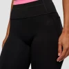 Liberate High-Rise Full Length Legging Pockets - Black-Candy Pink