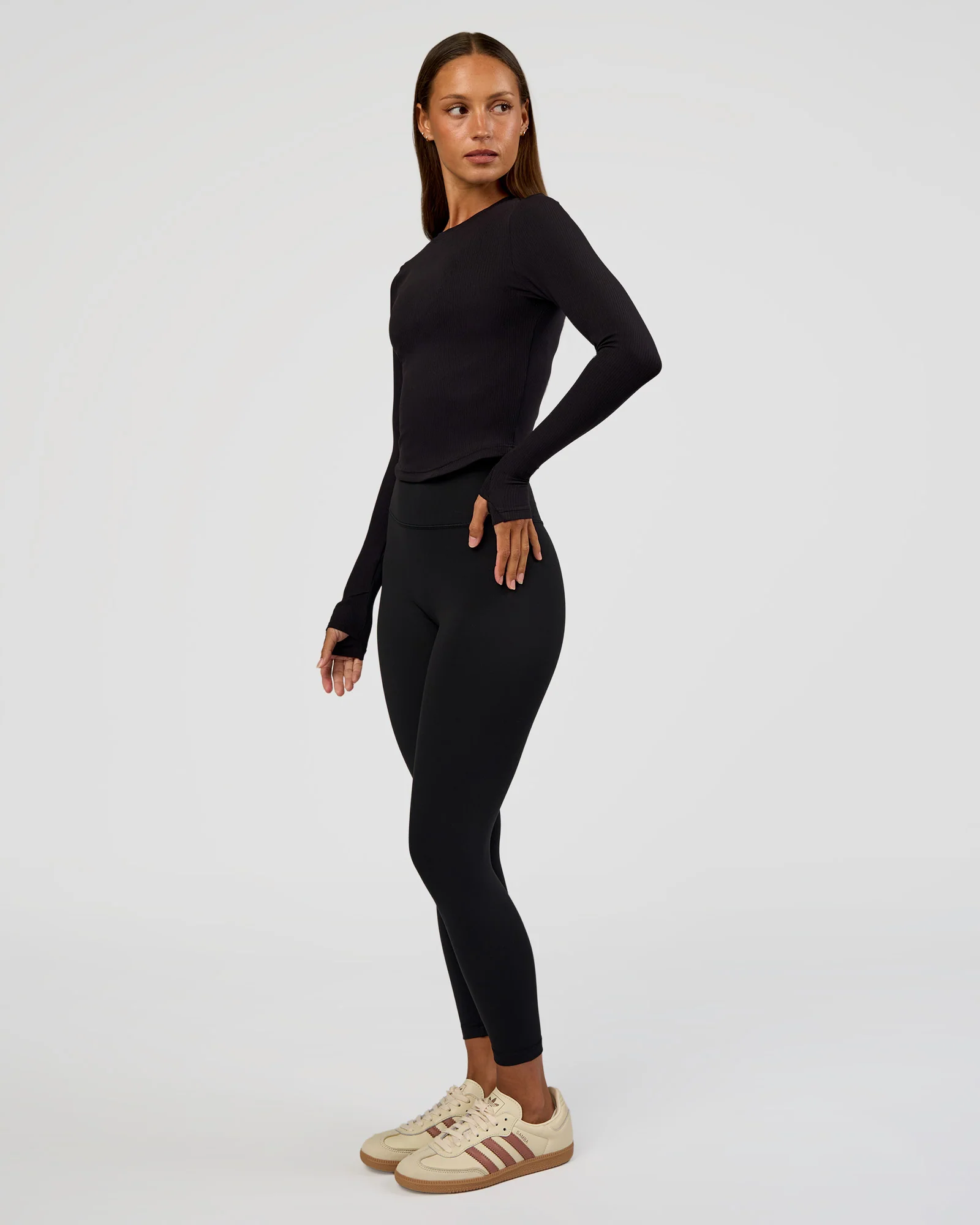 20707-flow-rib-long-sleeve-tee-black-2.webp Flow Rib Long Sleeve Tee - Black