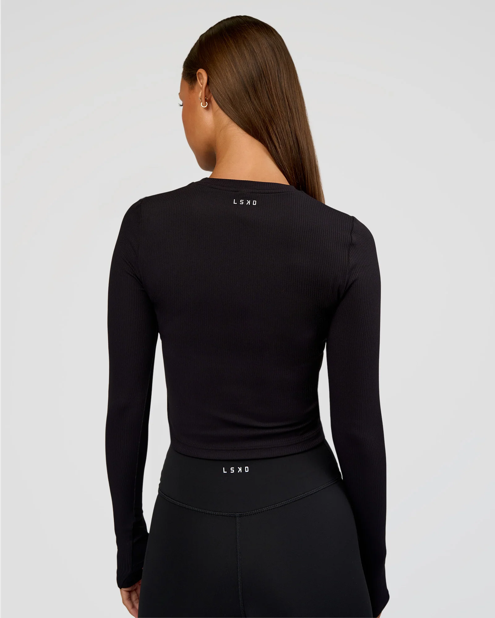20707-flow-rib-long-sleeve-tee-black-3.webp Flow Rib Long Sleeve Tee - Black