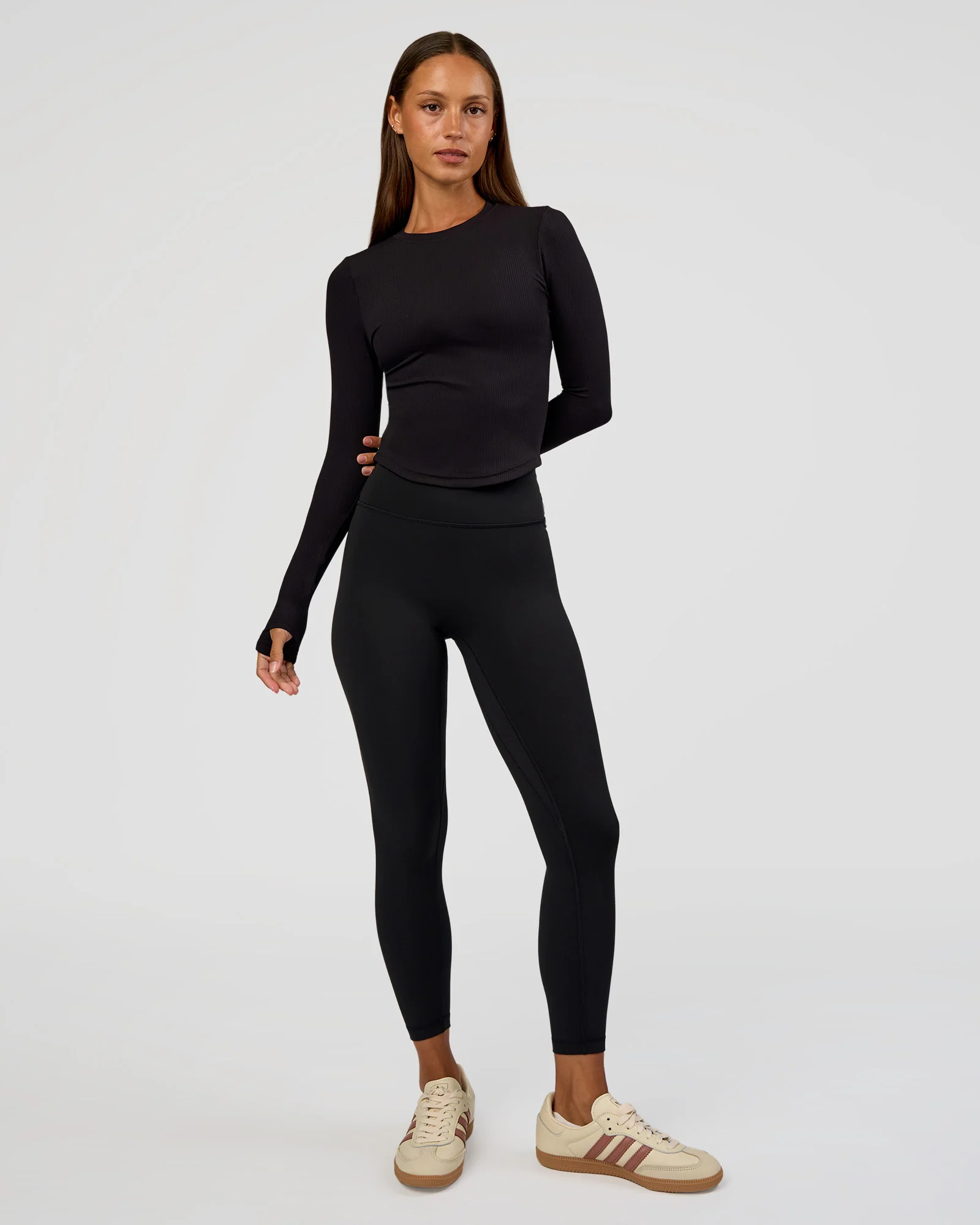 20707-flow-rib-long-sleeve-tee-black-5.webp Flow Rib Long Sleeve Tee - Black