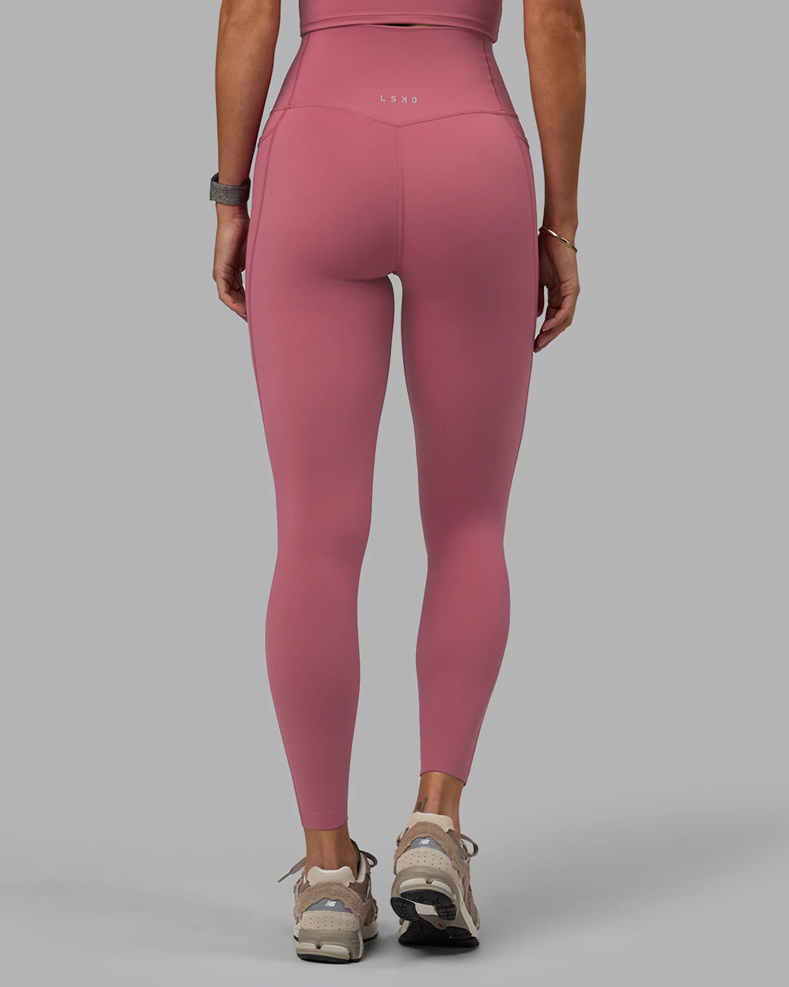 Elixir Ultra High-Rise Full Length Legging Pockets - Mauve Haze