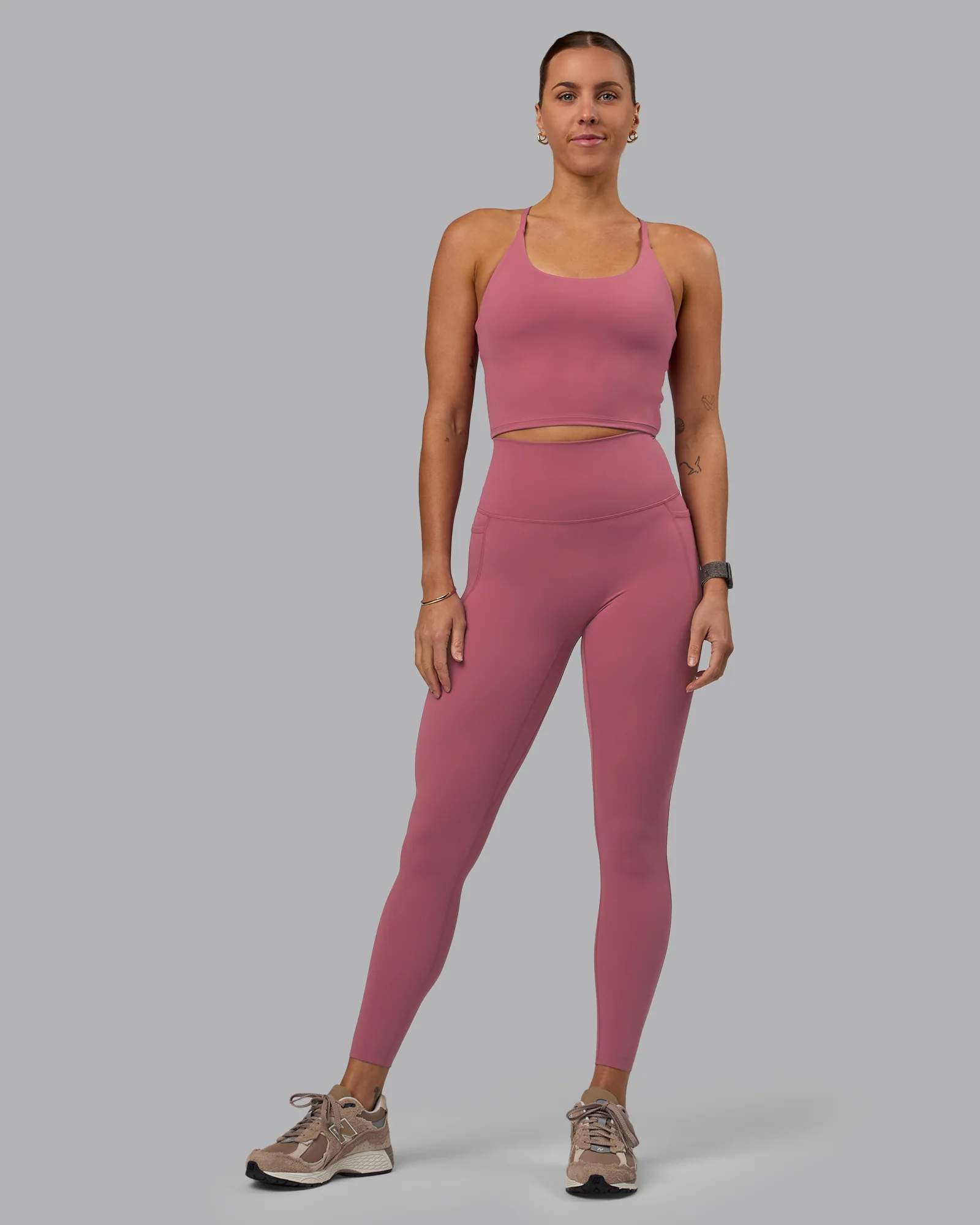 Elixir Ultra High-Rise Full Length Legging Pockets - Mauve Haze
