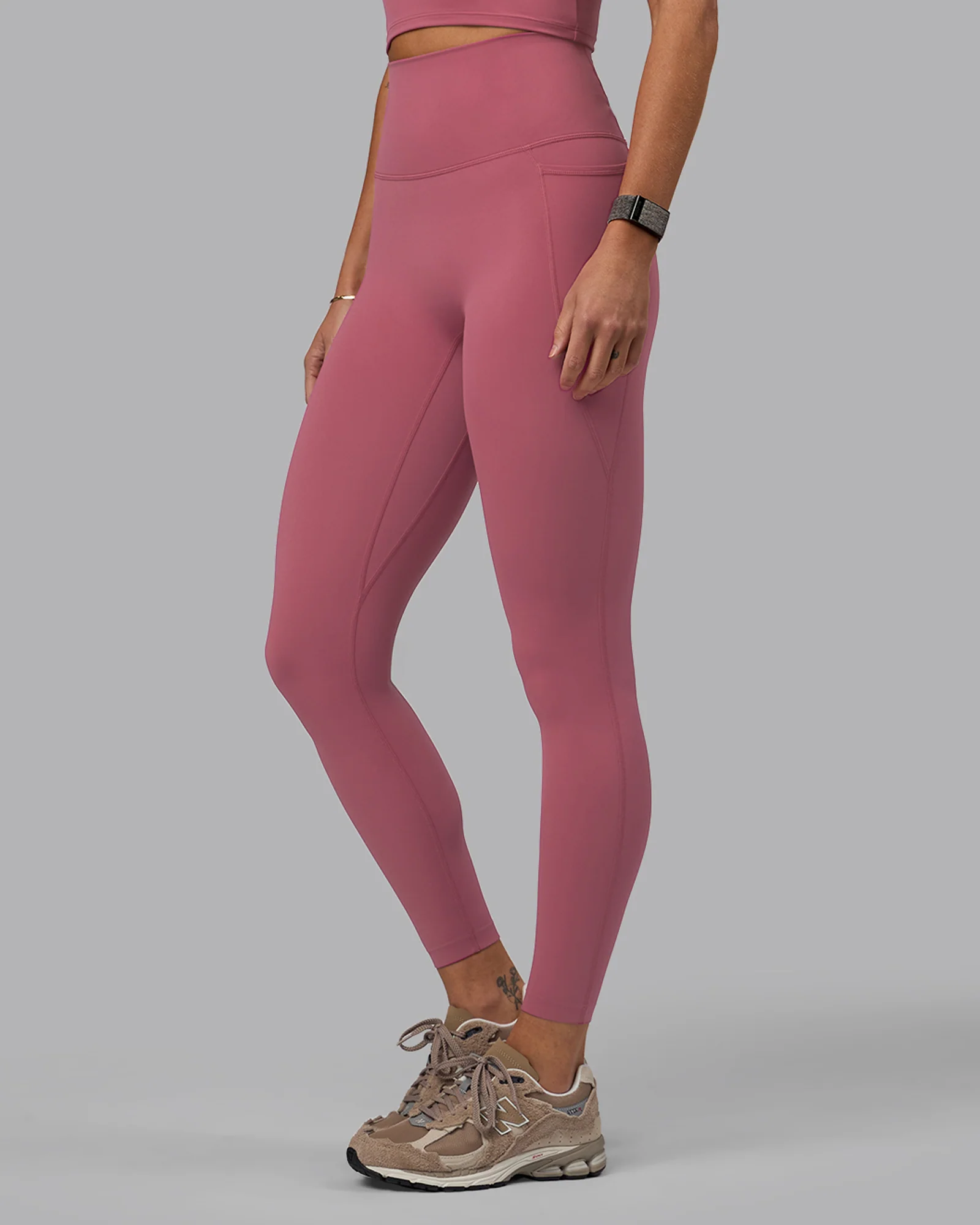 Elixir Ultra High-Rise Full Length Legging Pockets - Mauve Haze