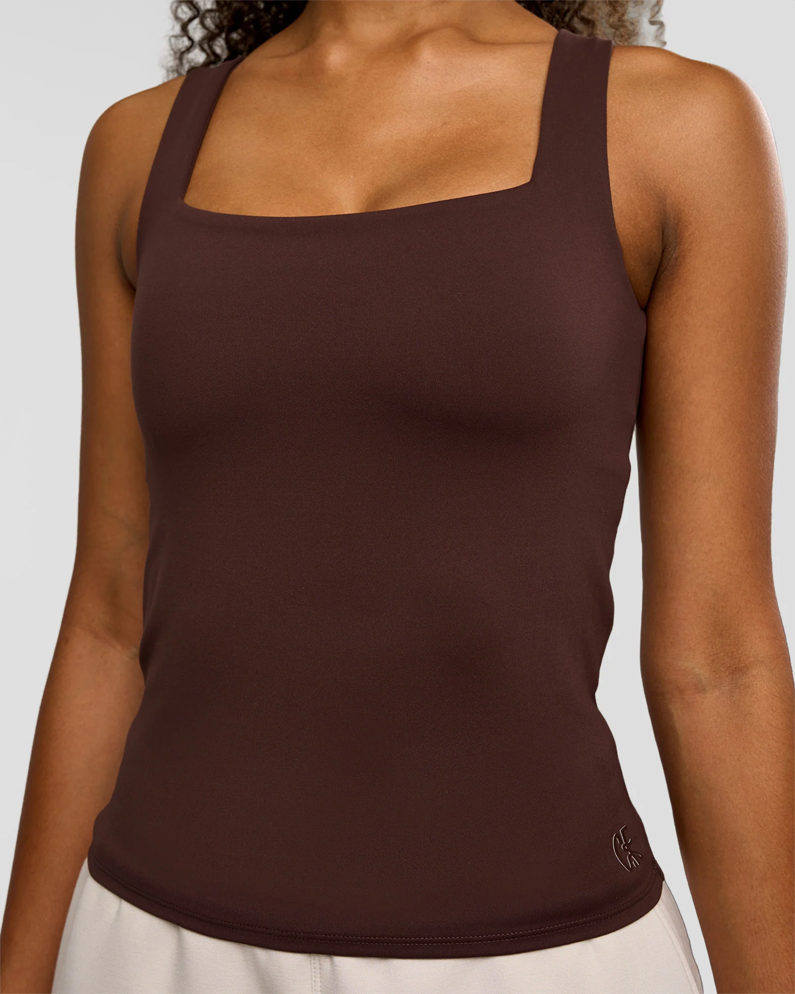 2075-cf-train-hard-shelf-bra-tank-hot-chocolate-4.webp CF Train Hard Shelf Bra Tank - Hot Chocolate