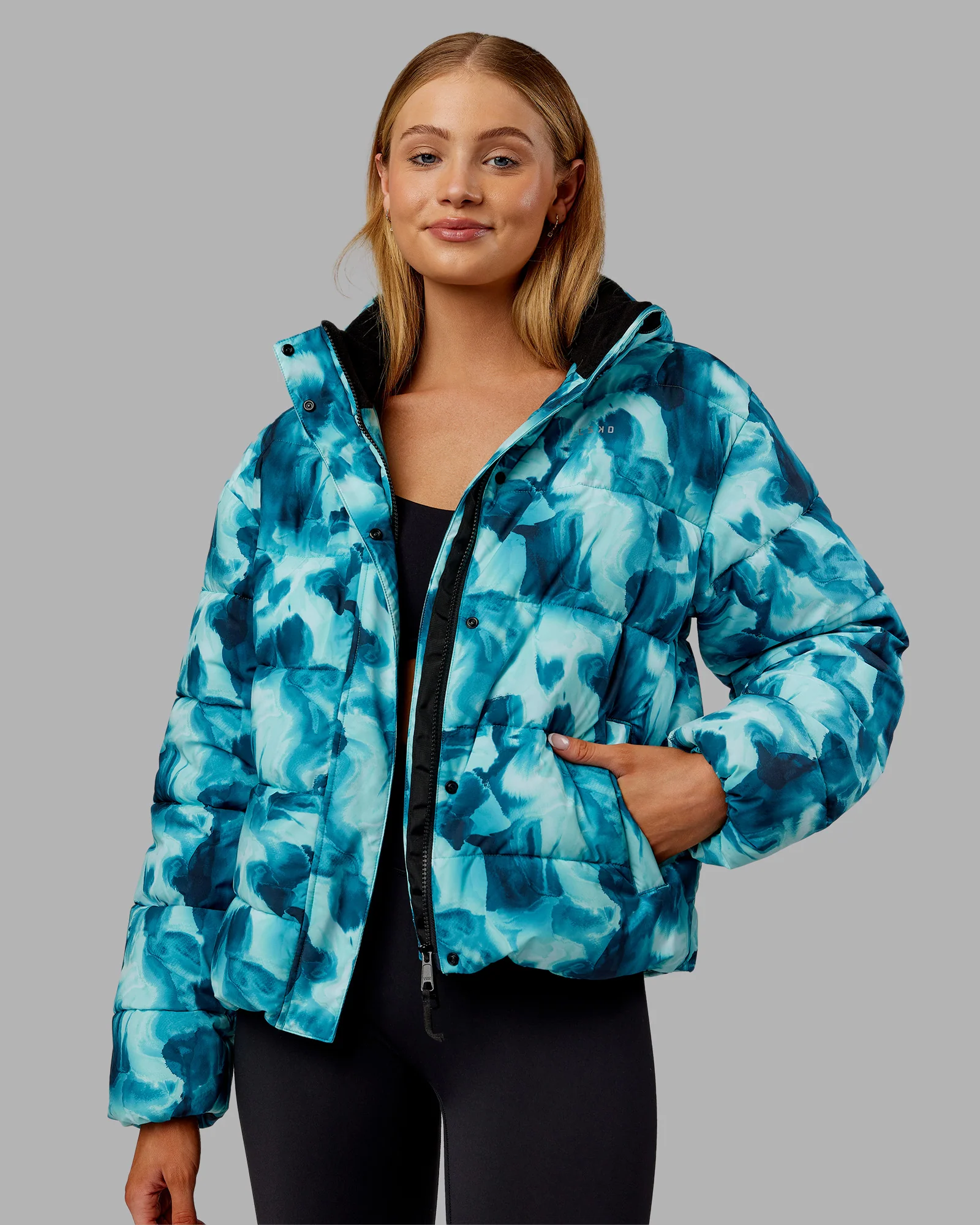 Go-To Puffer Jacket - Dazed Print