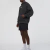 Runner’s Unisex Oversized Hoodie - Black Washed-White