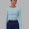 20793-staple-long-sleeve-cropped-tee-glacial-blue-1.webp Staple Long Sleeve Cropped Tee - Glacial Blue
