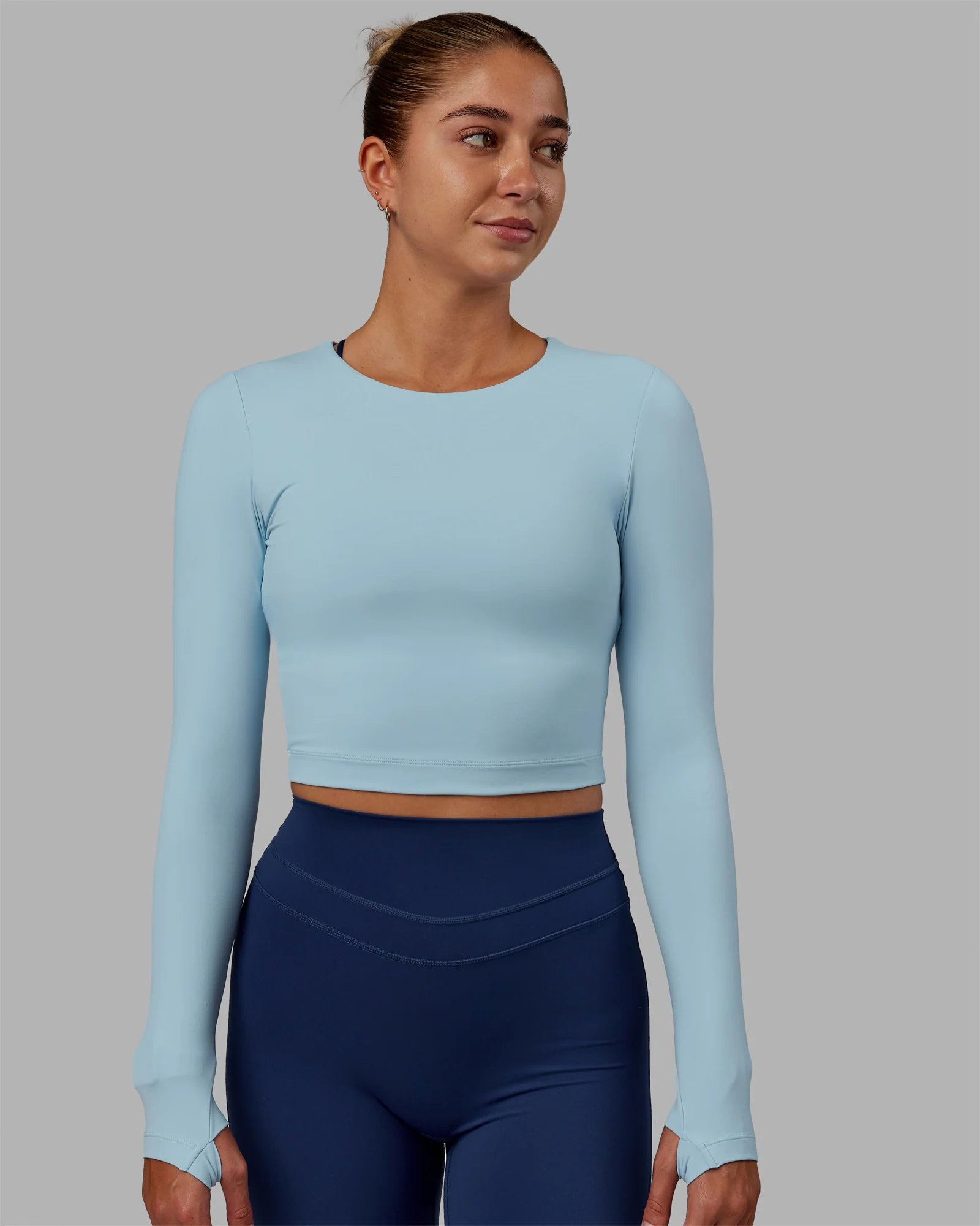 20793-staple-long-sleeve-cropped-tee-glacial-blue-1.webp Staple Long Sleeve Cropped Tee - Glacial Blue