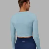 20793-staple-long-sleeve-cropped-tee-glacial-blue-4.webp Staple Long Sleeve Cropped Tee - Glacial Blue