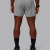 UltraAir 5" Lined Performance Short - Circular Grey