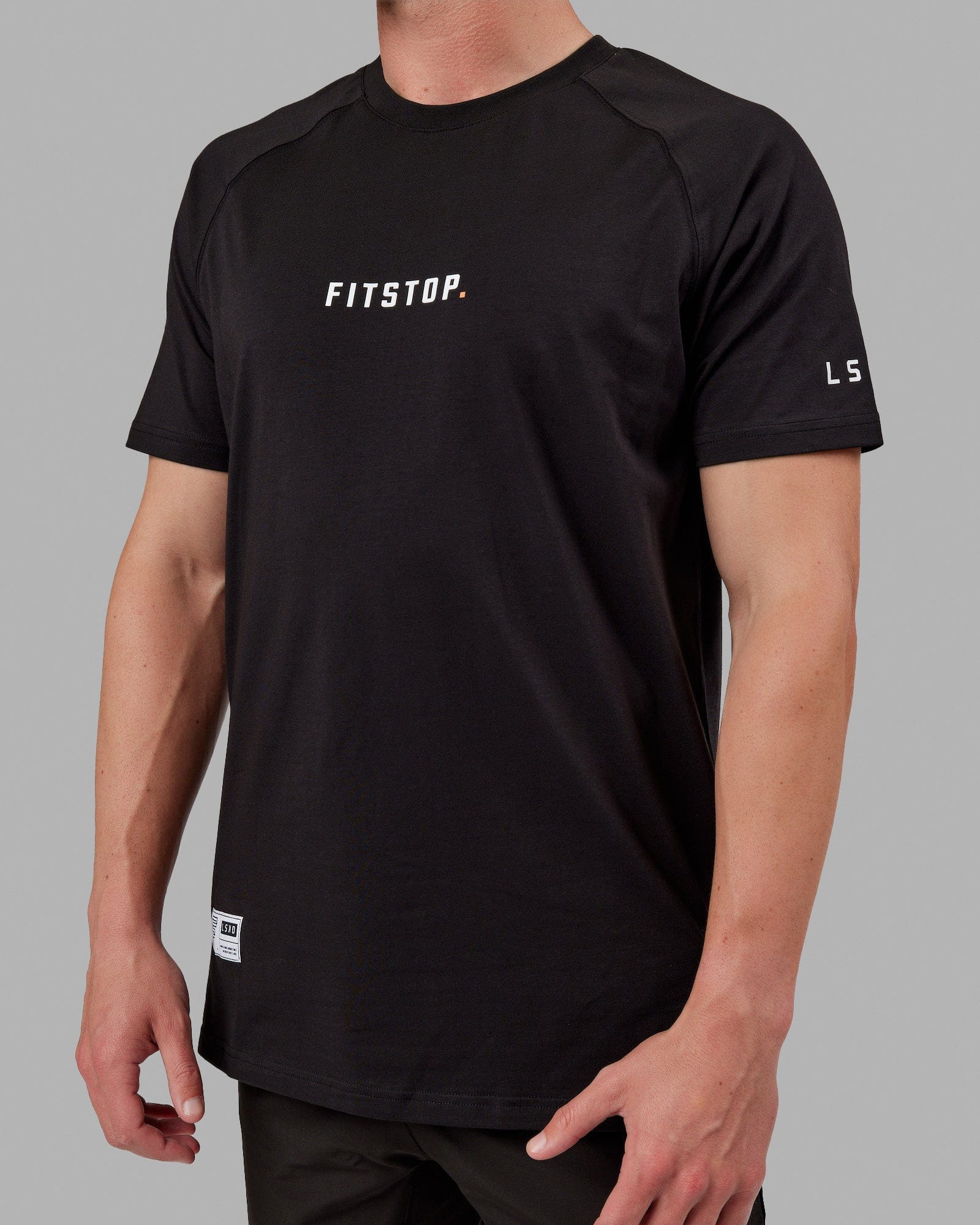 20864-fitstop-fast-flxcotton-tee-black-white-4.jpg Fitstop Fast FLXCotton Tee - Black-White