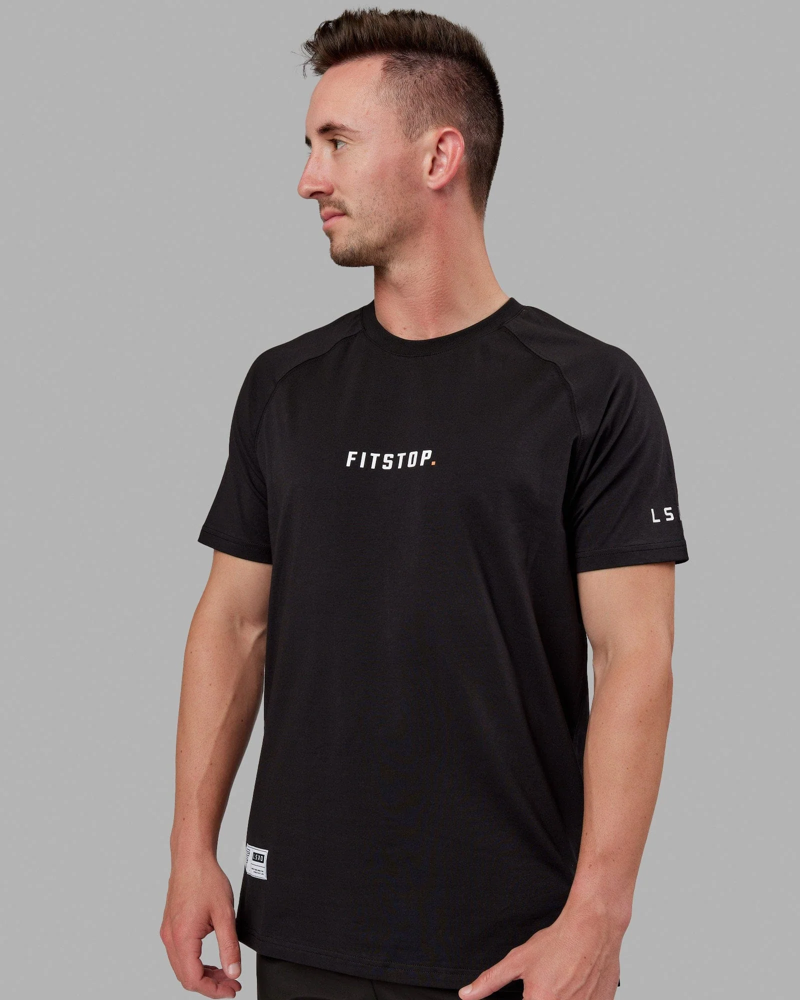 20865-black-white-xs-black-white-xs-variation-1.webp Fitstop Fast FLXCotton Tee - Black-White