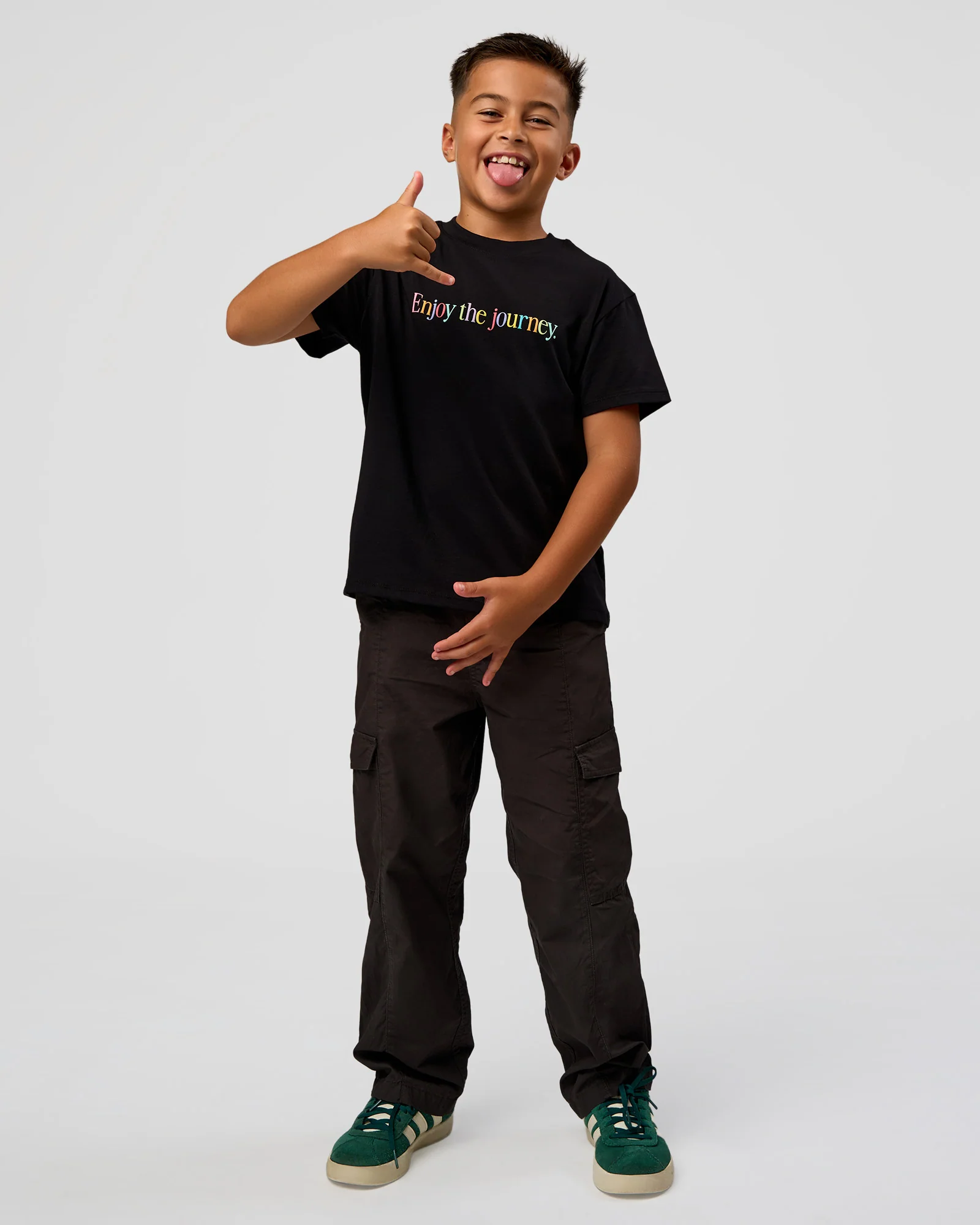 Kids Enjoy the Journey FLXCotton Tee - Black