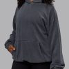 Set the Standard Washed Oversized Hoodie - Black-Greyish Purple