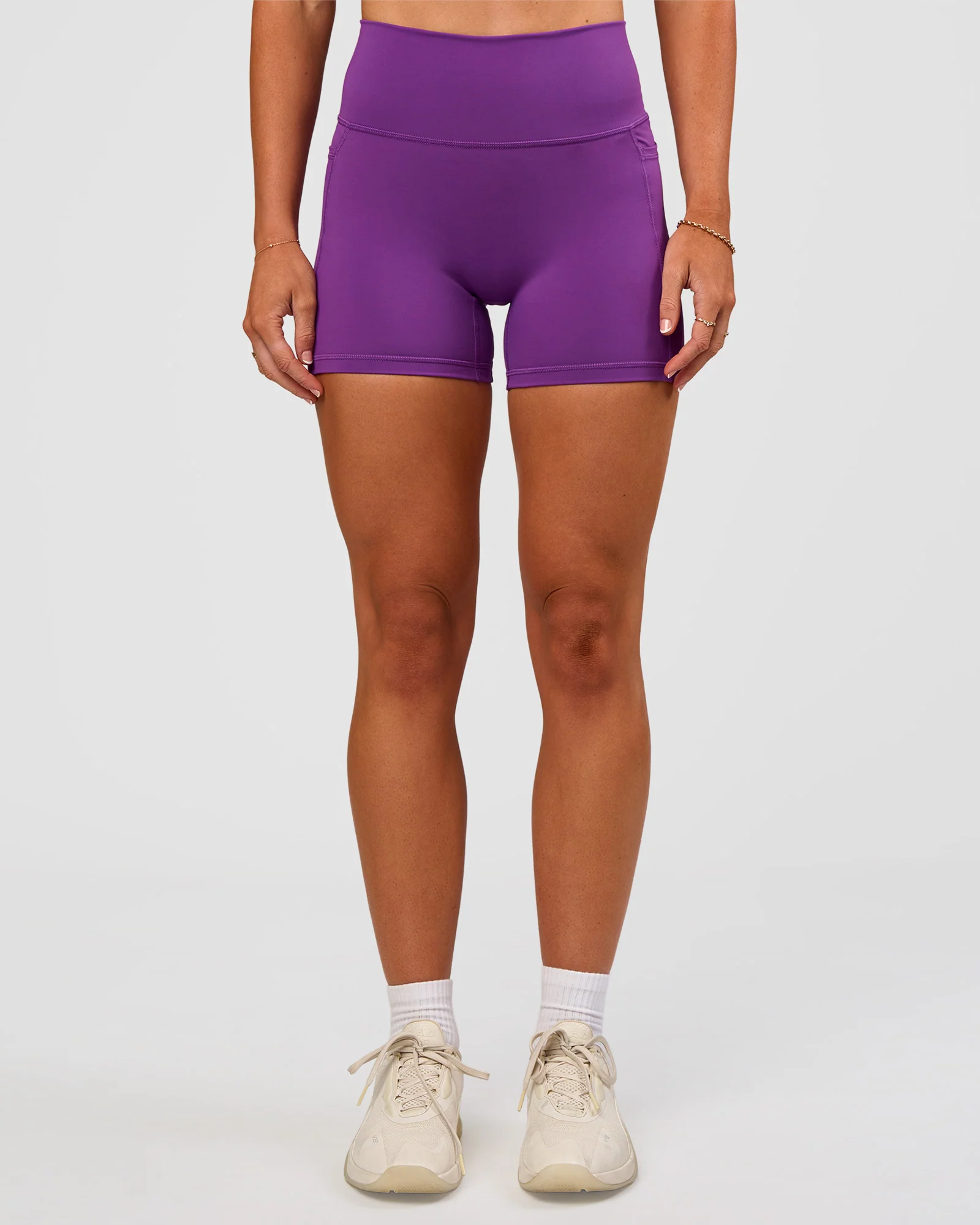 Fusion Ultra High-Rise 4" Short Pockets - Fresh Purple