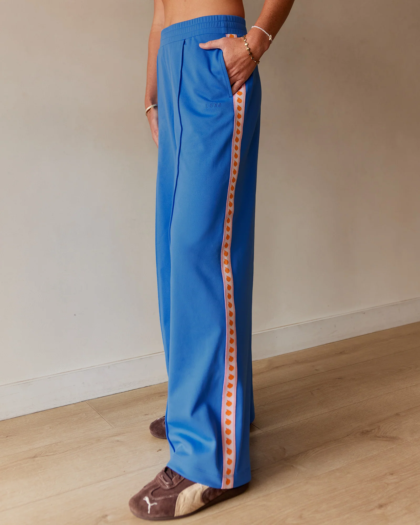 Peaches Track Pant - Palace Blue