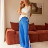 Peaches Track Pant - Palace Blue