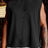 Oversized Heavyweight Boxed Tank - Washed Black