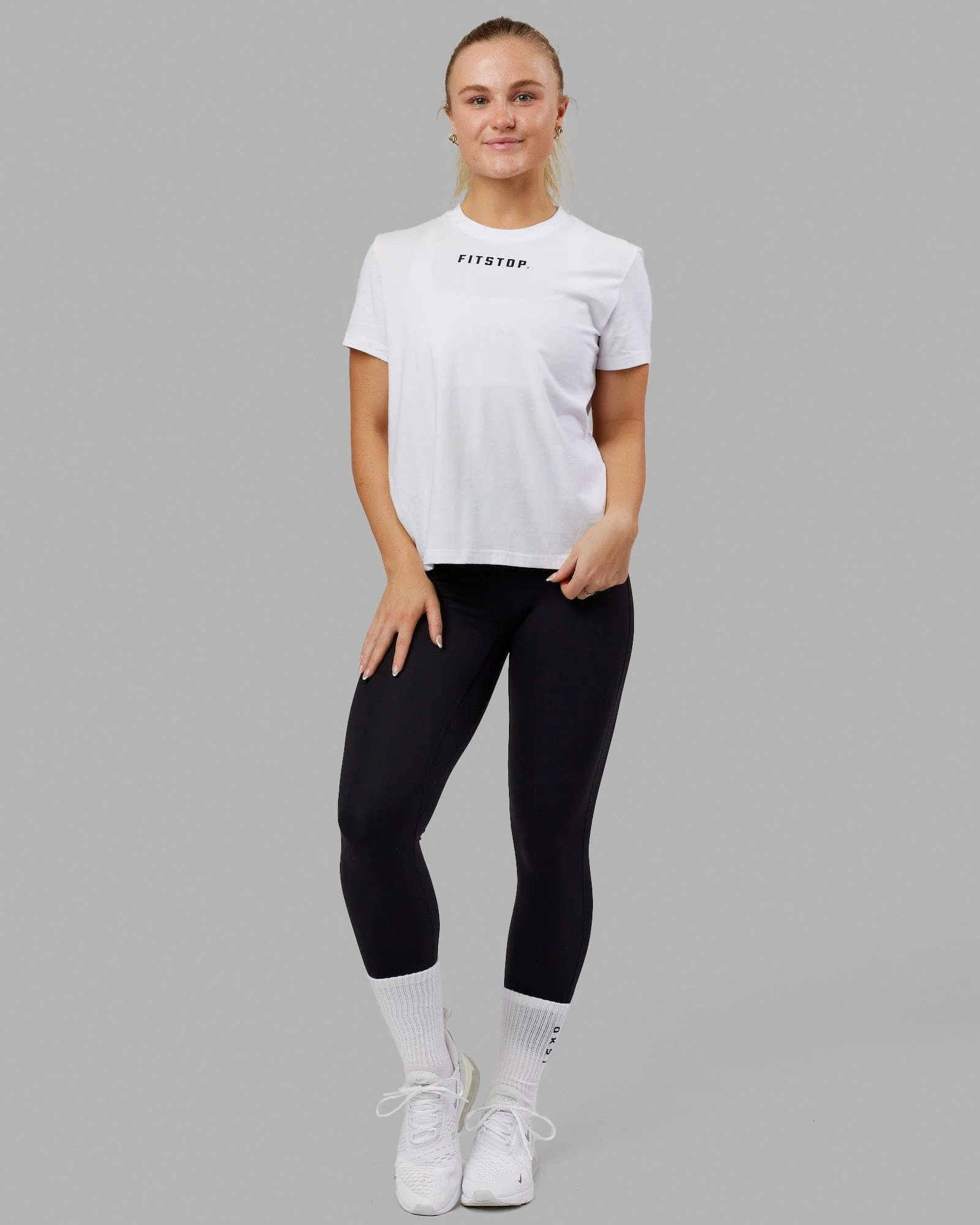 21109-white-black-3xs-white-black-3xs-variation-2.webp Fitstop Fast FLXCotton Tee - White-Black