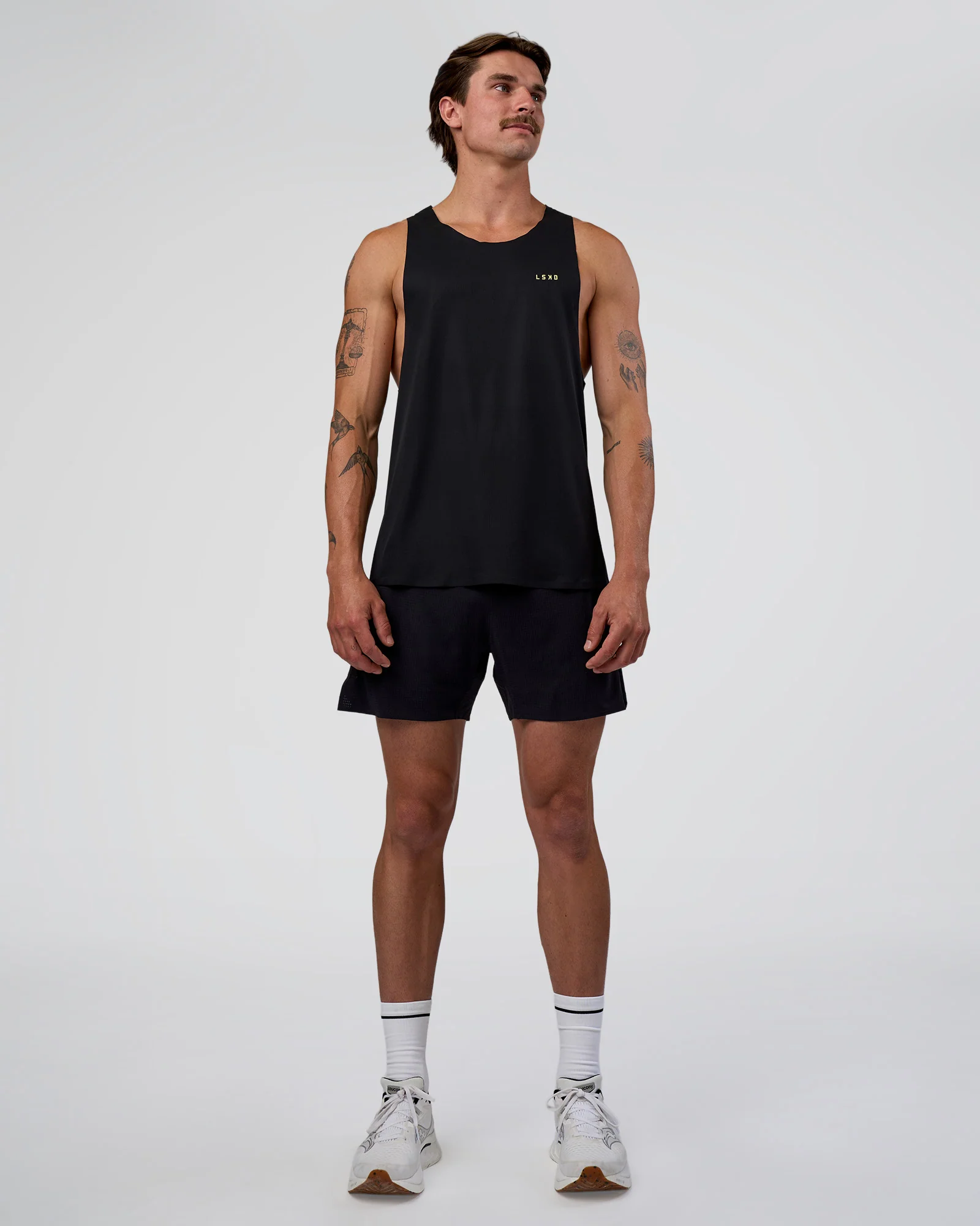 Race Day Tank - Black-Yellow Fizz