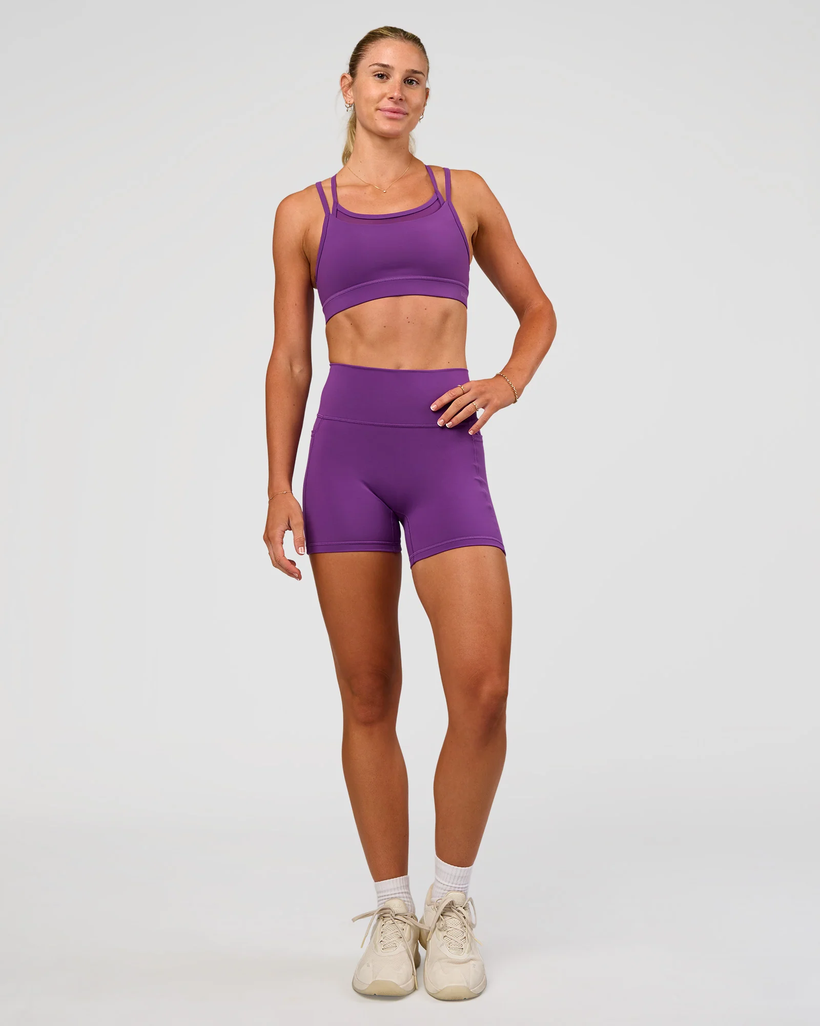 Genesis Layered Sports Bra - Fresh Purple