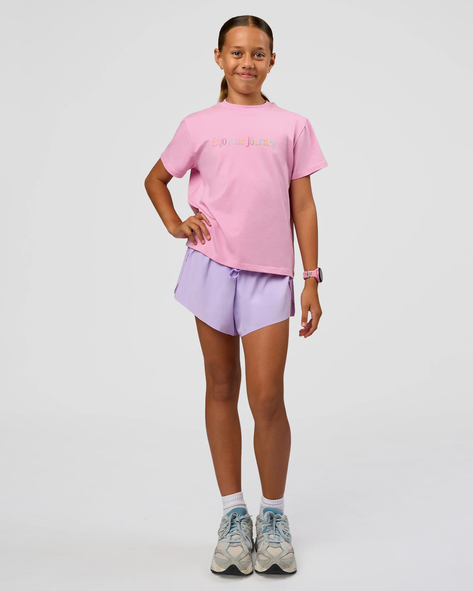 Kids Enjoy the Journey FLXCotton Tee - Bubblegum