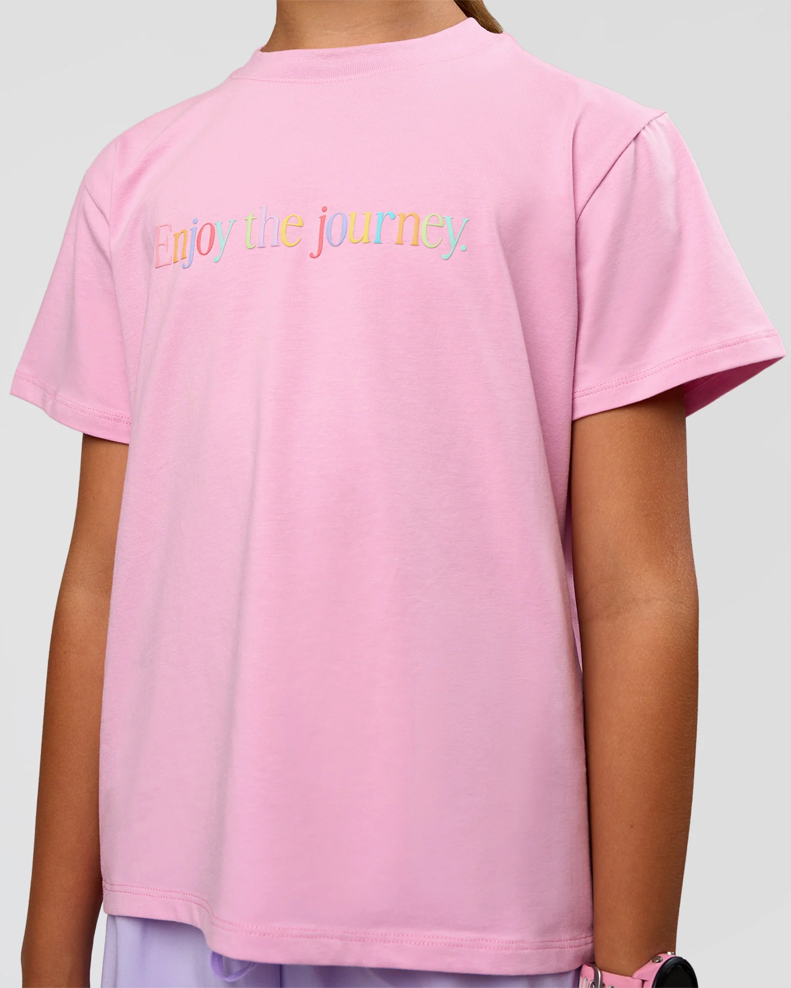 Kids Enjoy the Journey FLXCotton Tee - Bubblegum