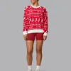 21171-lskd-christmas-knit-sweater-cherry-red-ivory-6.webp LSKD Christmas Knit Sweater - Cherry Red-Ivory