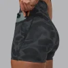 Elixir Ultra High-Rise 4" Short Pockets - Tranquil-Black